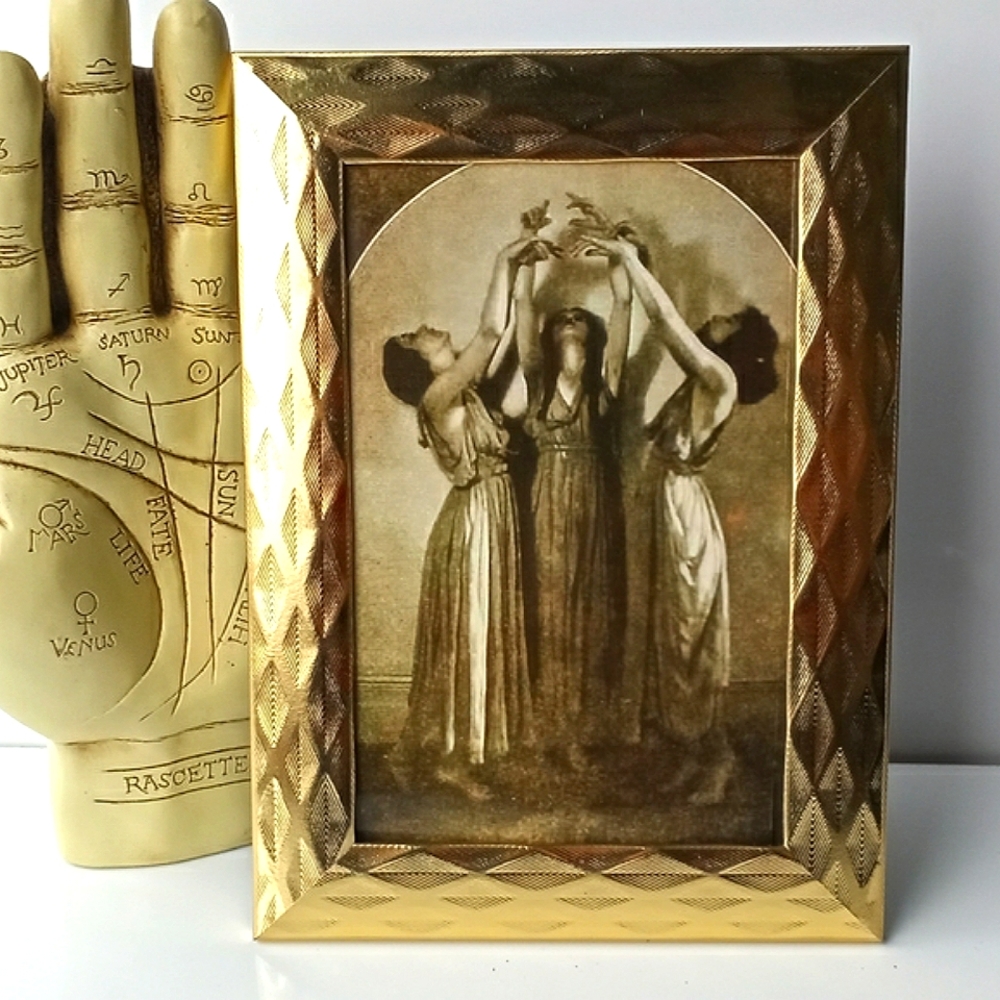 Vintage Triple Moon Phase Goddess Wiccan Wiçcan